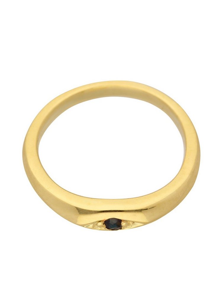 Adelia´s Kettenanhänger 585 Gold Anhänger Taufring mit Safir Ø 10,1 mm, 585 Gold mit Safir Goldschmuck für Damen von Adelia´s