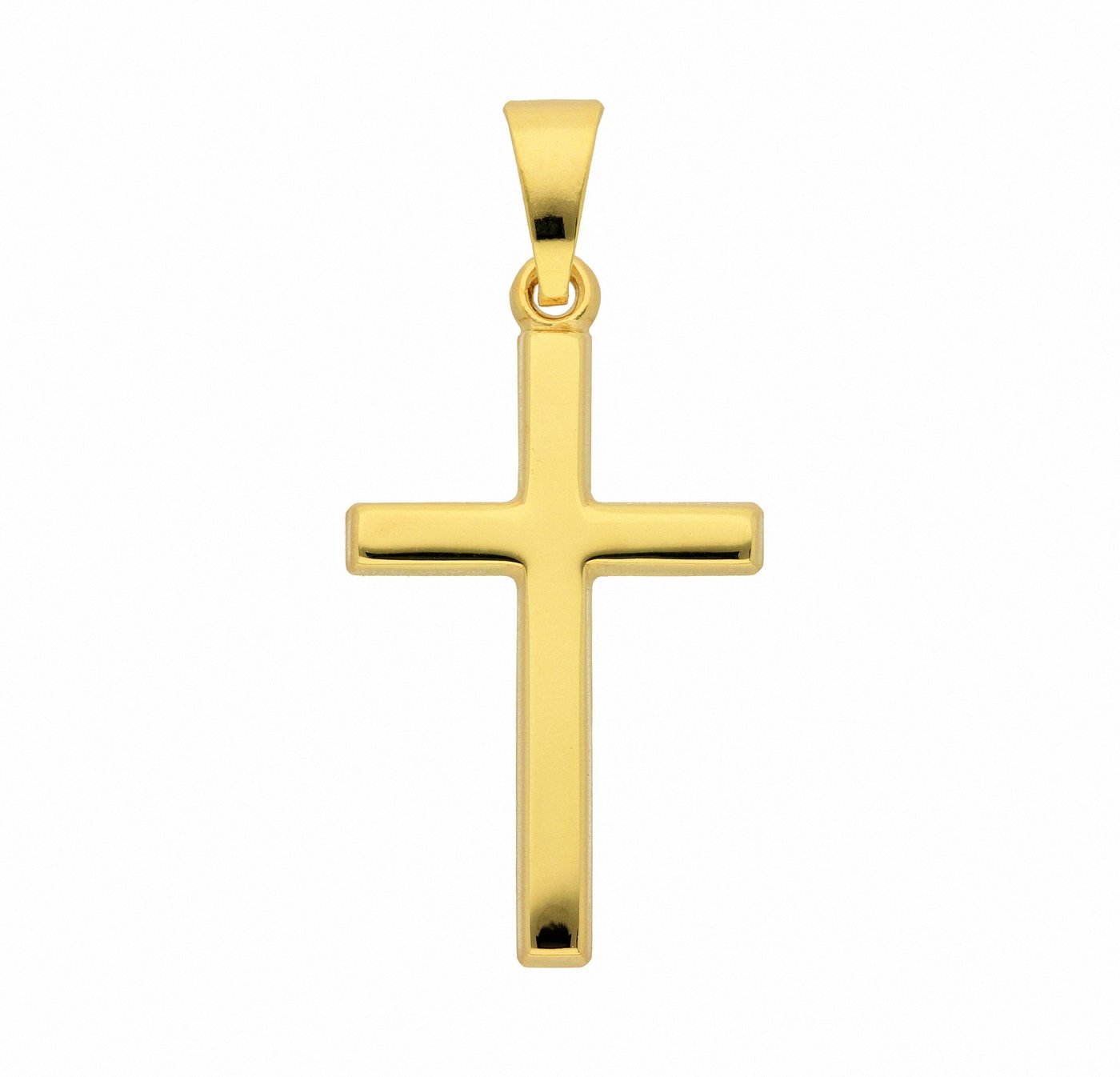 Adelia´s Kettenanhänger 585 Gold Kreuz Anhänger, Goldschmuck für Damen & Herren von Adelia´s