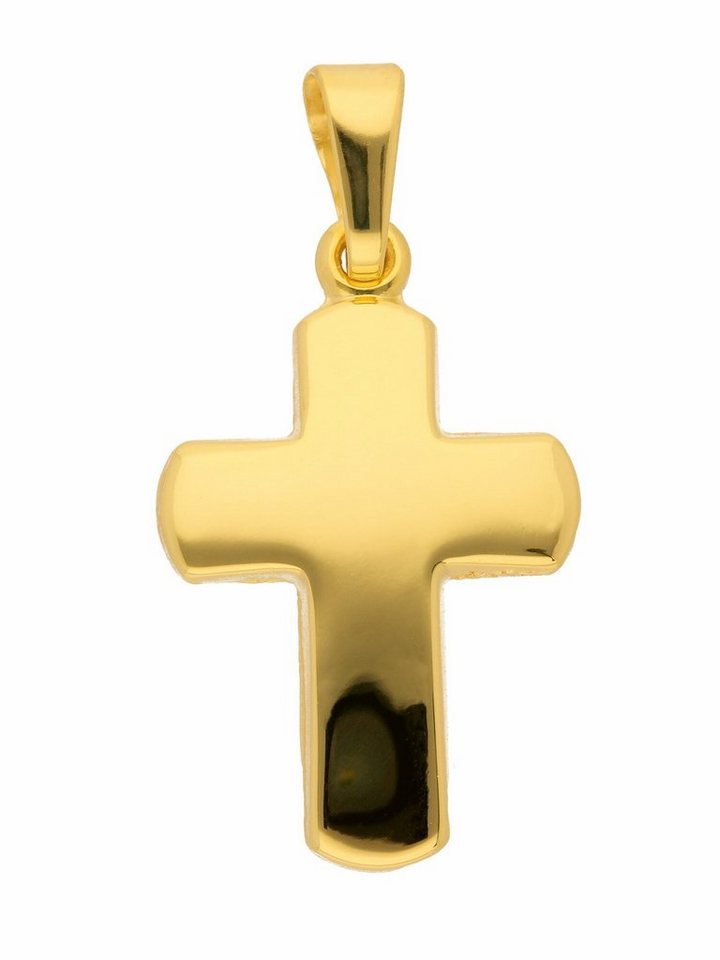 Adelia´s Kettenanhänger 585 Gold Kreuz Anhänger, Goldschmuck für Damen & Herren von Adelia´s