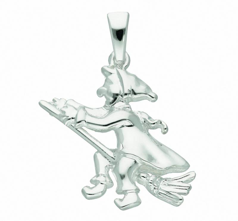 Adelia´s Kettenanhänger Damen Silberschmuck 925 Silber Anhänger Hexe, 925 Sterling Silber Silberschmuck für Damen von Adelia´s