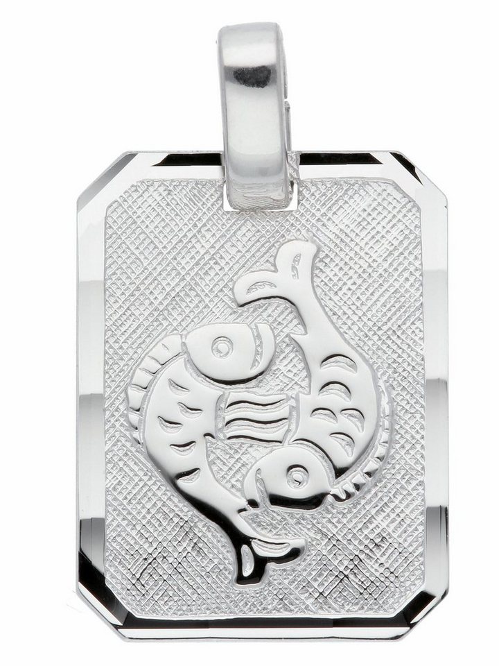 Adelia´s Kettenanhänger 925 Silber Sternzeichen Anhänger Fisch, Silberschmuck für Damen & Herren von Adelia´s