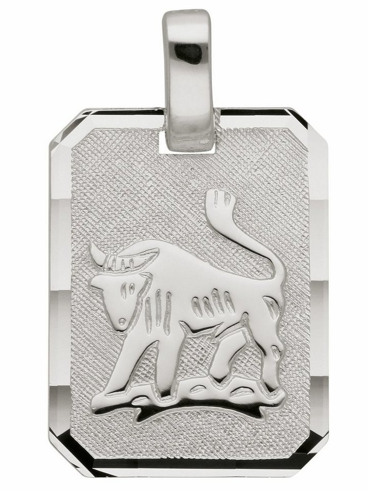 Adelia´s Kettenanhänger 925 Silber Sternzeichen Anhänger Stier, Silberschmuck für Damen & Herren von Adelia´s