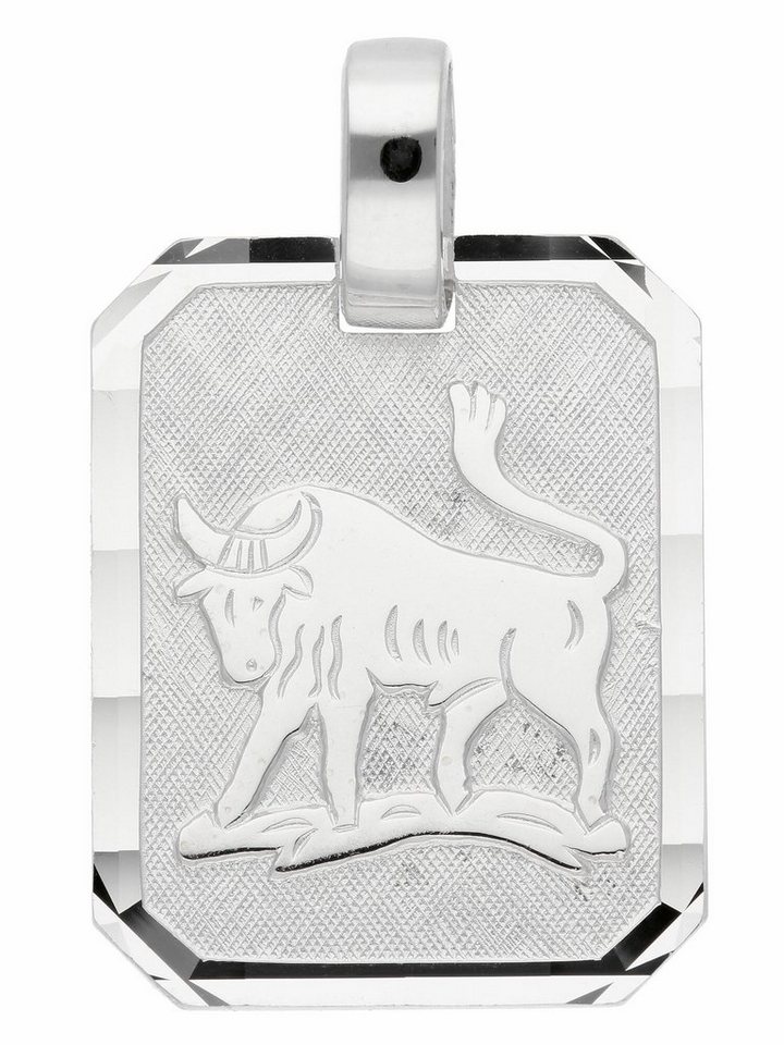 Adelia´s Kettenanhänger 925 Silber Sternzeichen Anhänger Stier, Silberschmuck für Damen & Herren von Adelia´s