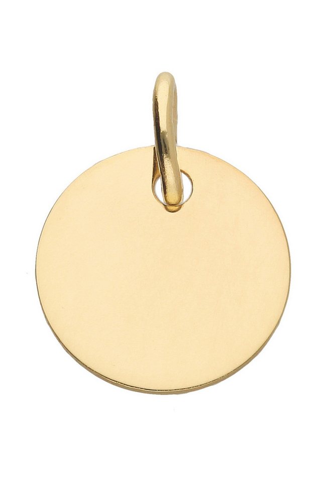 Adelia´s Anhänger mit Gravur Damen 333 Gold Gravurplatte Anhänger Ø 10 mm, für Damen Adelia´s Anhänger mit Gravur Damen 333 Gold Gravurplatte Anhänger Ø 10 mm, für Damen von Adelia´s