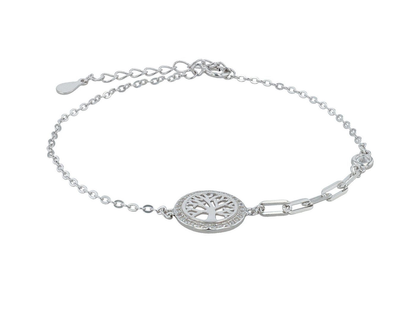 Adelia´s Armband Damen Armband Lebensbaum aus 925 Silber mit Zirkonia 17+3 cm von Adelia´s
