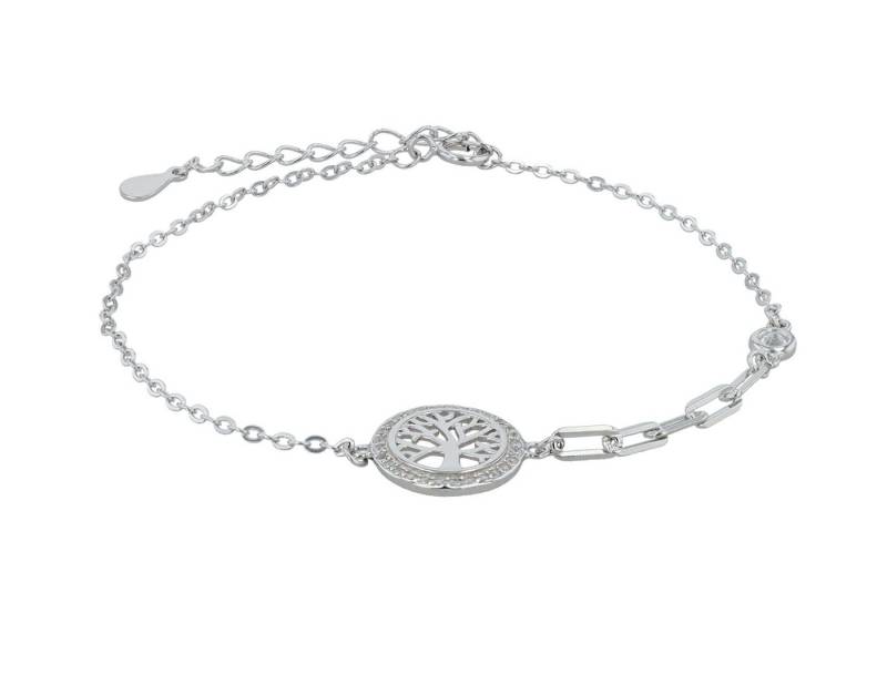 Adelia´s Armband Damen Armband Lebensbaum aus 925 Silber mit Zirkonia 17+3 cm von Adelia´s