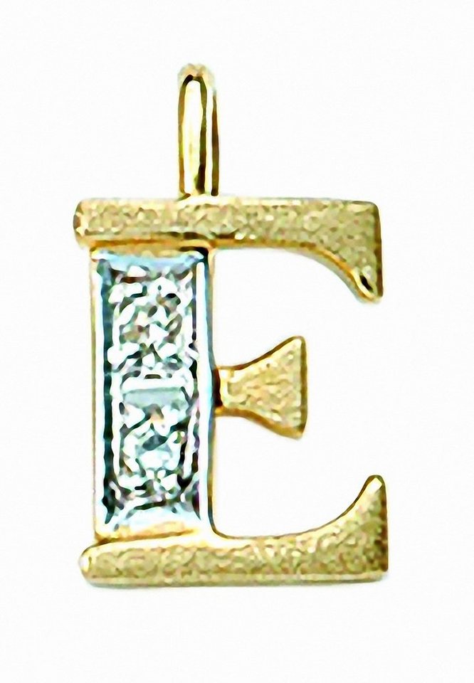 Adelia´s Buchstabenanhänger 585 Gold Buchstabenanhänger mit Diamant, mit Diamant Goldschmuck für Damen & Herren von Adelia´s