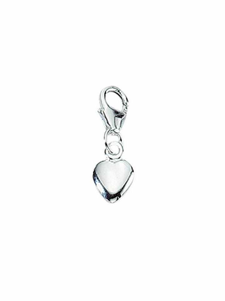 Adelia´s Charm-Einhänger 925 Silber Charms Anhänger Herz, 925 Sterling Silber Silberschmuck für Damen von Adelia´s
