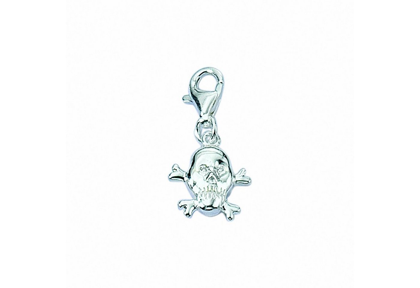 Adelia´s Charm-Einhänger Damen Silberschmuck 925 Silber Charms Anhänger Totenkopf, 925 Sterling Silber Silberschmuck für Damen von Adelia´s