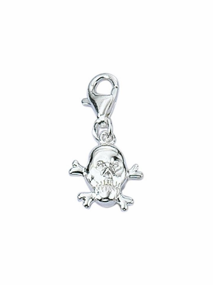 Adelia´s Charm-Einhänger 925 Silber Charms Anhänger Totenkopf, 925 Sterling Silber Silberschmuck für Damen von Adelia´s