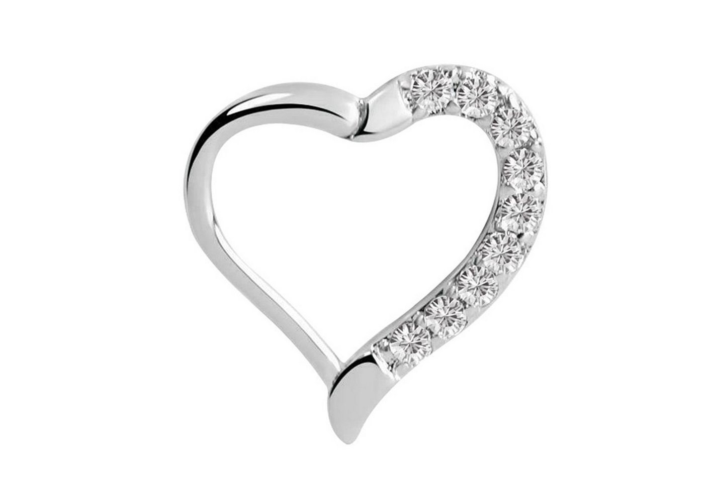 Adelia´s Dehnschnecke Piercing  Ohrpiercing, Mit vielen klaren gefassten Steinen in 1,2 mm Stärke von Adelia´s