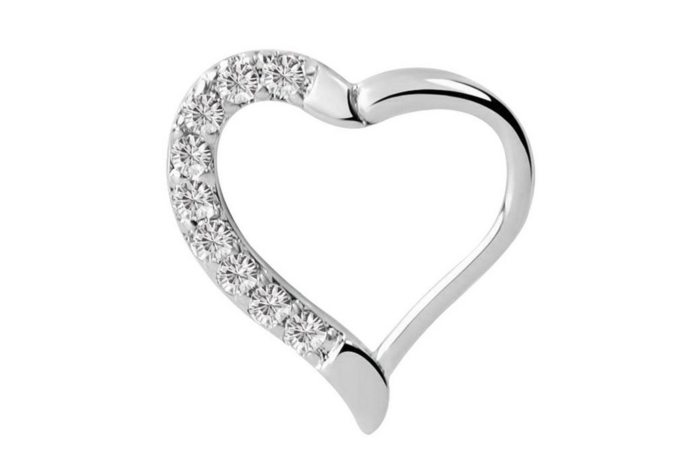 Adelia´s Dehnschnecke Piercing  Ohrpiercing, Mit vielen klaren gefassten Steinen in 1,2 mm Stärke von Adelia´s