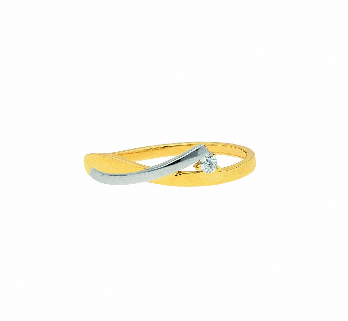 Adelia´s Fingerring 333 Gold Ring mit Zirkonia, Goldschmuck für Damen von Adelia´s