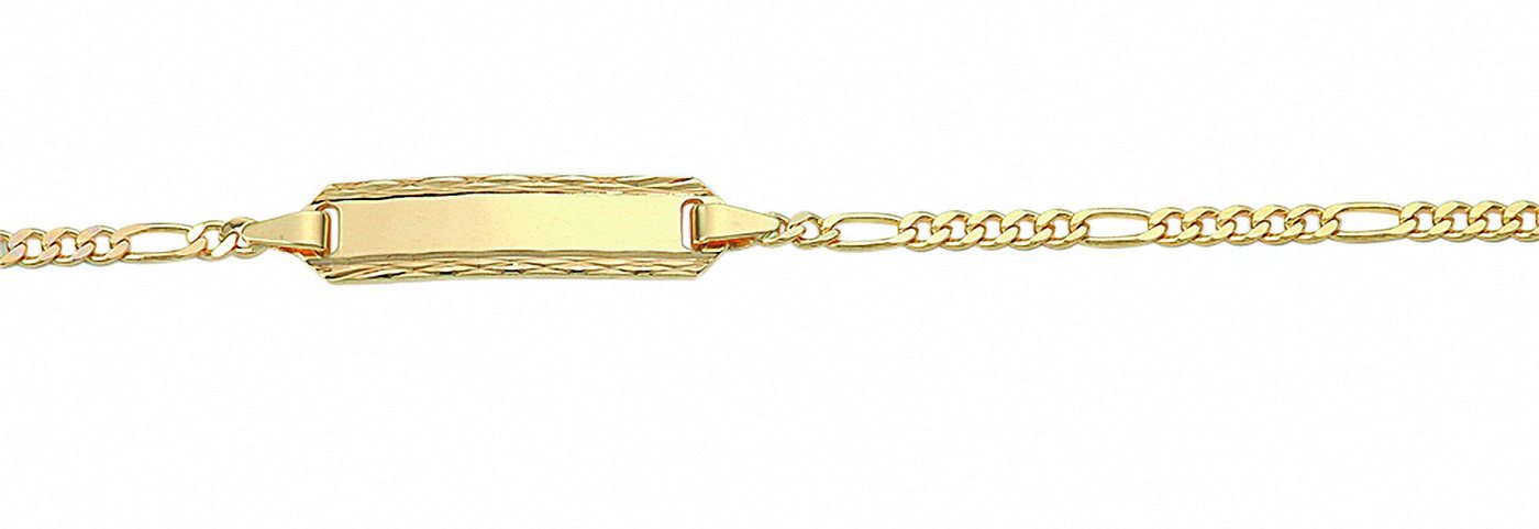 Adelia´s Goldarmband Damen Goldschmuck 333 Gold Figaro Armband 14 cm, 333 Gold Figarokette Goldschmuck für Damen von Adelia´s