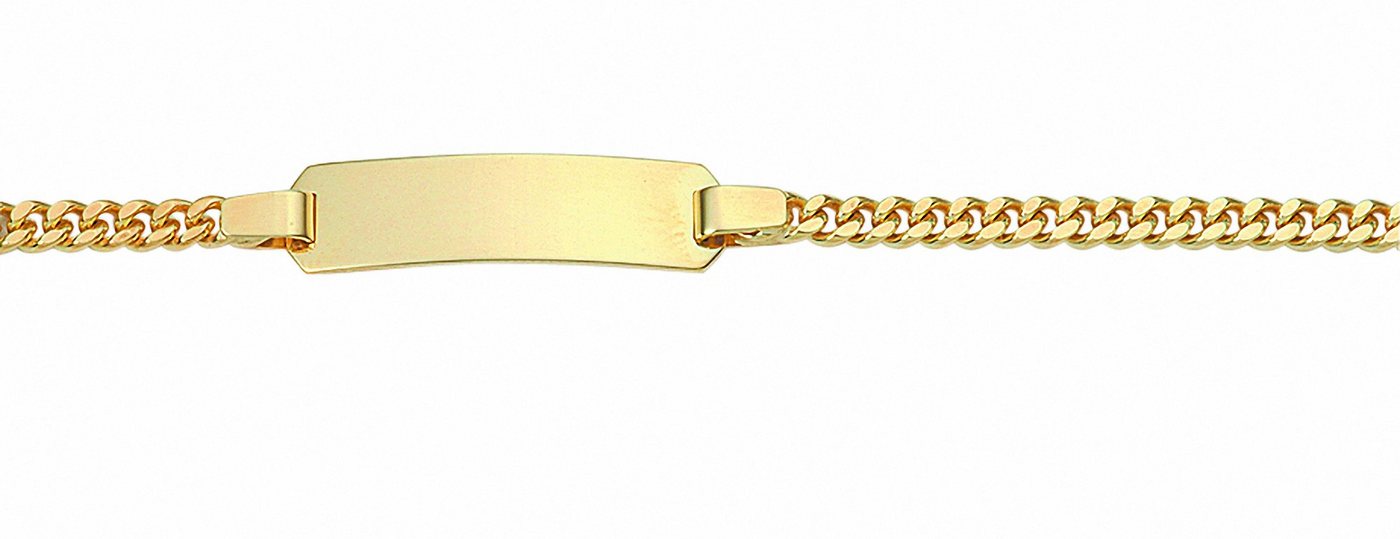 Adelia´s Goldarmband 333 Gold Flach Panzer Armband 14 cm, 333 Gold Goldschmuck für Damen von Adelia´s