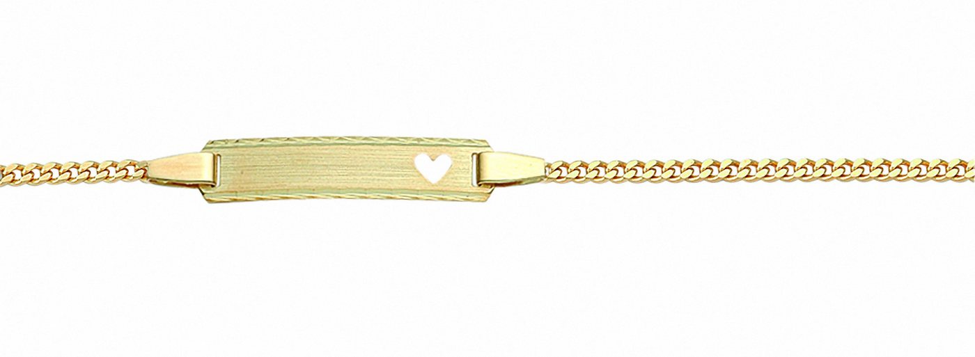 Adelia´s Goldarmband Damen Goldschmuck 333 Gold Flach Panzer Armband 14 cm, 333 Gold Goldschmuck für Damen von Adelia´s