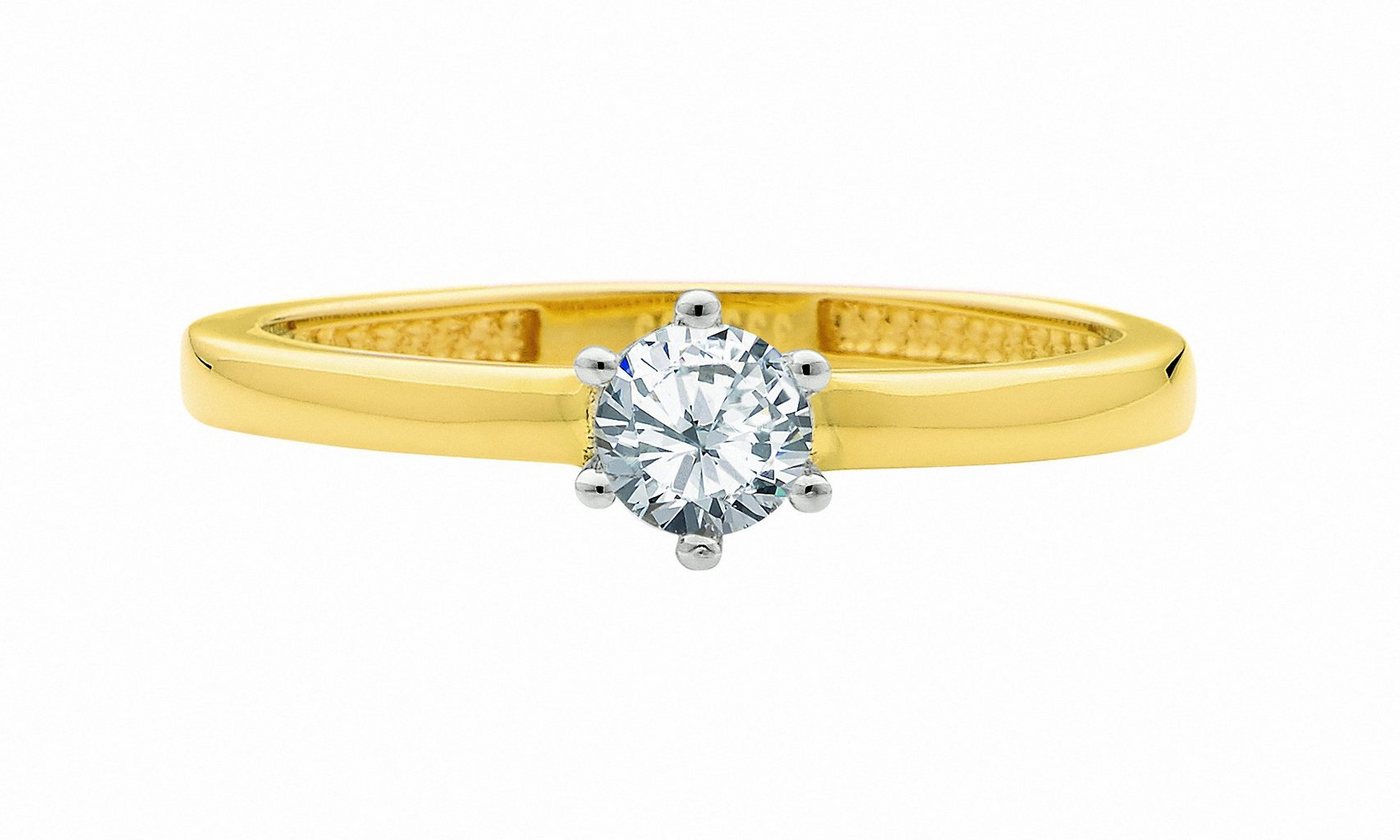 Adelia´s Goldring 333 Gold Ring mit Zirkonia, 333 Gold Goldschmuck für Damen von Adelia´s