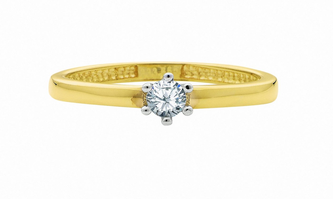 Adelia´s Goldring Damen 333 Gold Ring mit Zirkonia, mit Zirkonia Goldschmuck für Damen von Adelia´s
