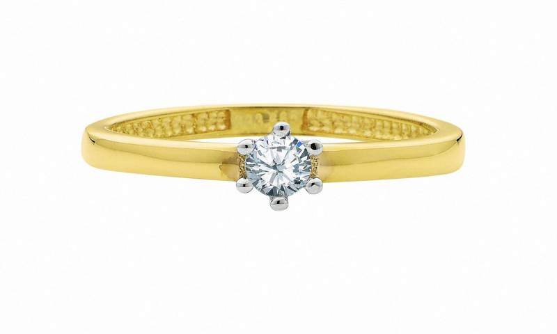 Adelia´s Goldring Damen 333 Gold Ring mit Zirkonia, mit Zirkonia Goldschmuck für Damen von Adelia´s