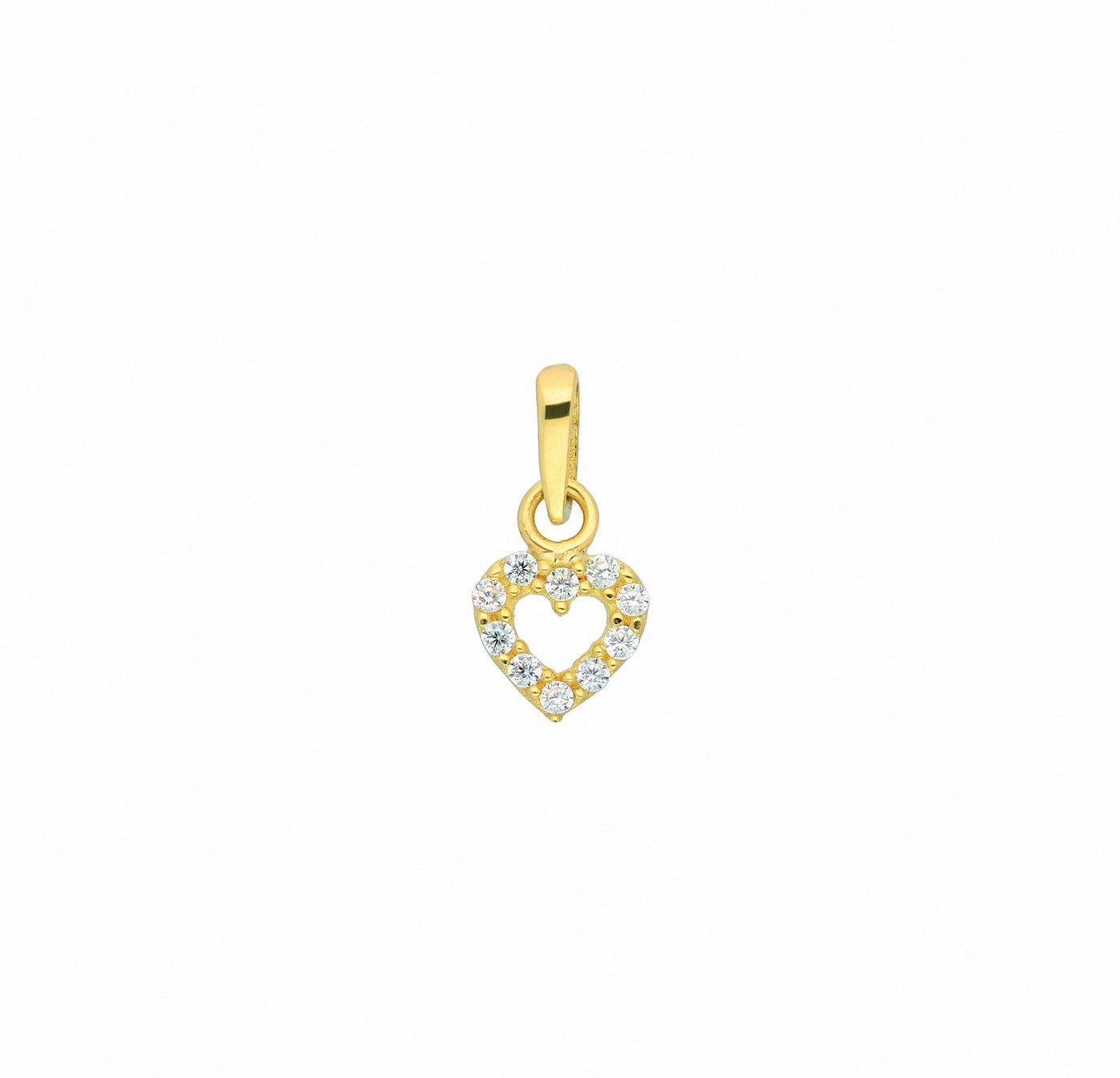 Adelia´s Herzkette Halskette - Herzkette mit Anhänger Herz mit Zirkonia aus 333, Schmuckset mit bis 45 cm stufenlos verstellbarer 925 Silber Halskette Adelia´s Herzkette Halskette - Herzkette mit Anhänger Herz mit Zirkonia aus 333, Schmuckset mit bis 45 cm stufenlos verstellbarer 925 Silber Halskette von Adelia´s