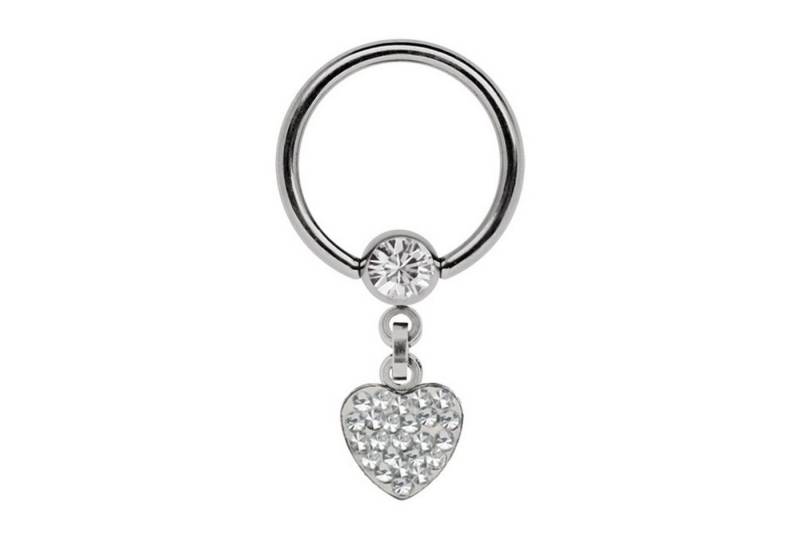 Adelia´s Intimpiercing Piercing  Intimpiercing , Ring BCR Stahl mit 5 mm Strasskugel von Adelia´s