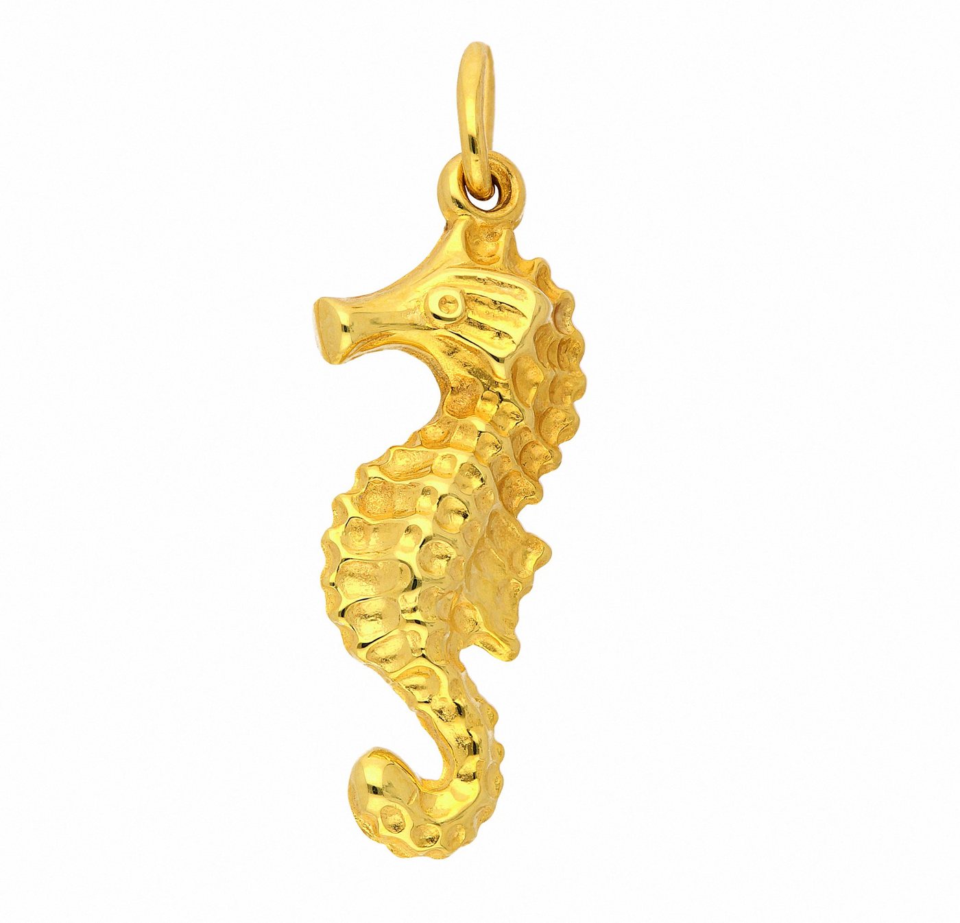 Adelia´s Kette mit Anhänger 333 Gold Anhänger Seepferdchen, Schmuckset - Set mit Halskette von Adelia´s