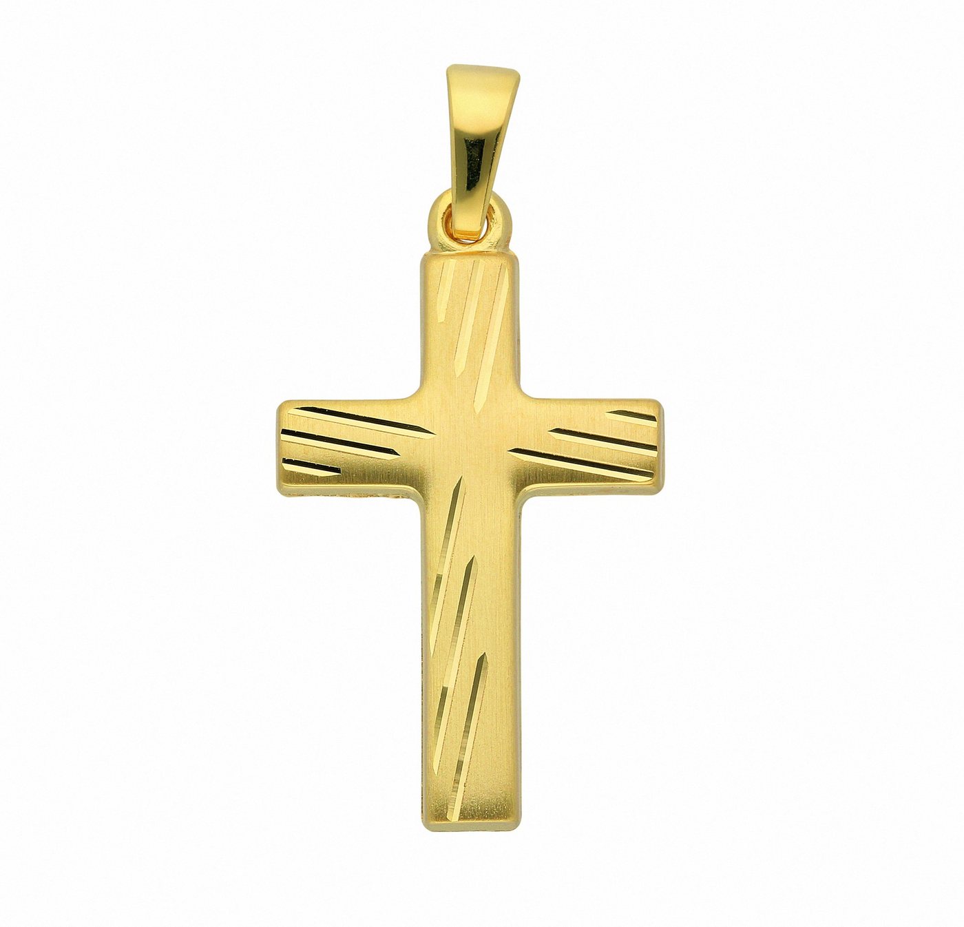 Adelia´s Kette mit Anhänger 333 Gold Kreuz Anhänger, Schmuckset - Set mit Halskette von Adelia´s
