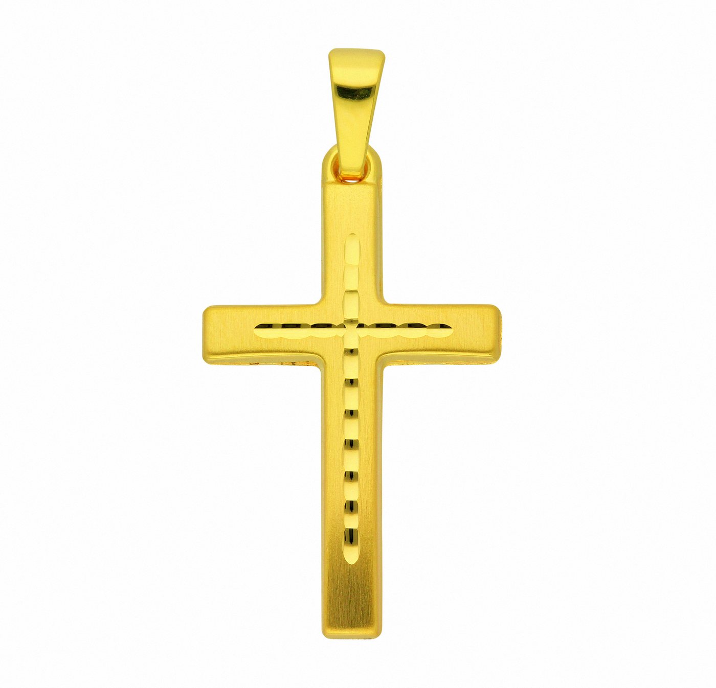 Adelia´s Kette mit Anhänger 333 Gold Kreuz Anhänger, Schmuckset - Set mit Halskette von Adelia´s