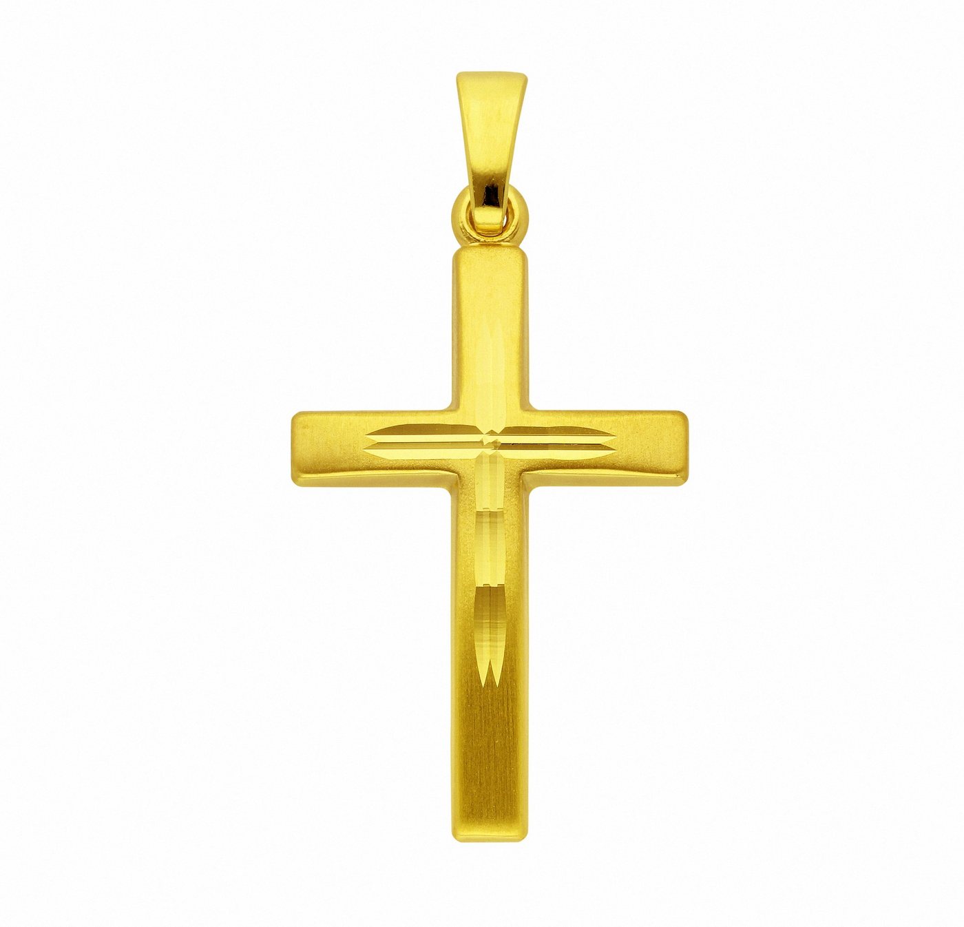 Adelia´s Kette mit Anhänger 333 Gold Kreuz Anhänger, Schmuckset - Set mit Halskette von Adelia´s