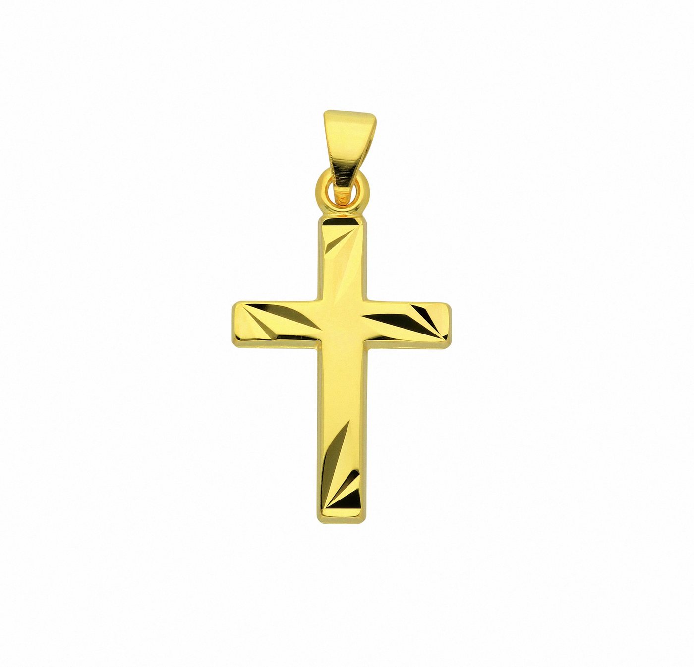 Adelia´s Kette mit Anhänger 585 Gold Kreuz Anhänger, Schmuckset - Set mit Halskette von Adelia´s