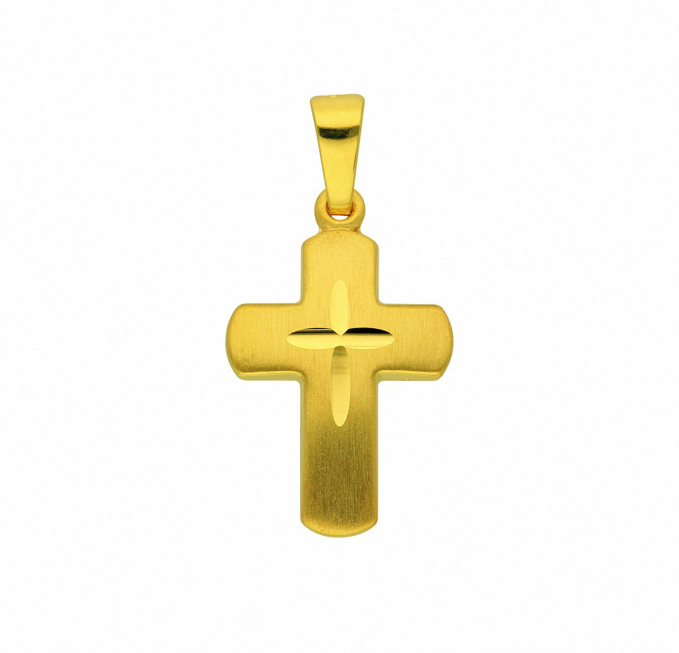 Adelia´s Kette mit Anhänger 585 Gold Kreuz Anhänger, Schmuckset - Set mit Halskette von Adelia´s