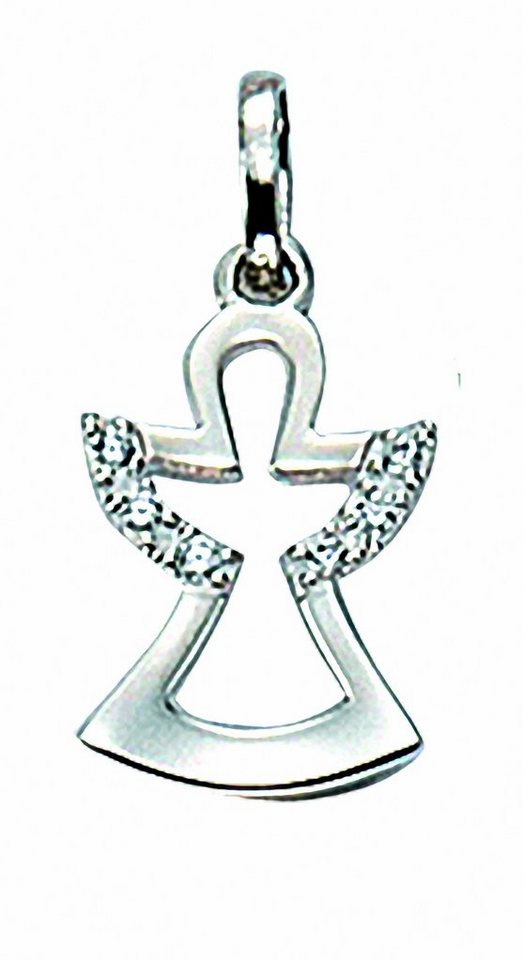 Adelia´s Kette ohne Anhänger 925 Silber Charms Anhänger Engel mit Zirkonia, Schmuckset - Set mit Halskette von Adelia´s