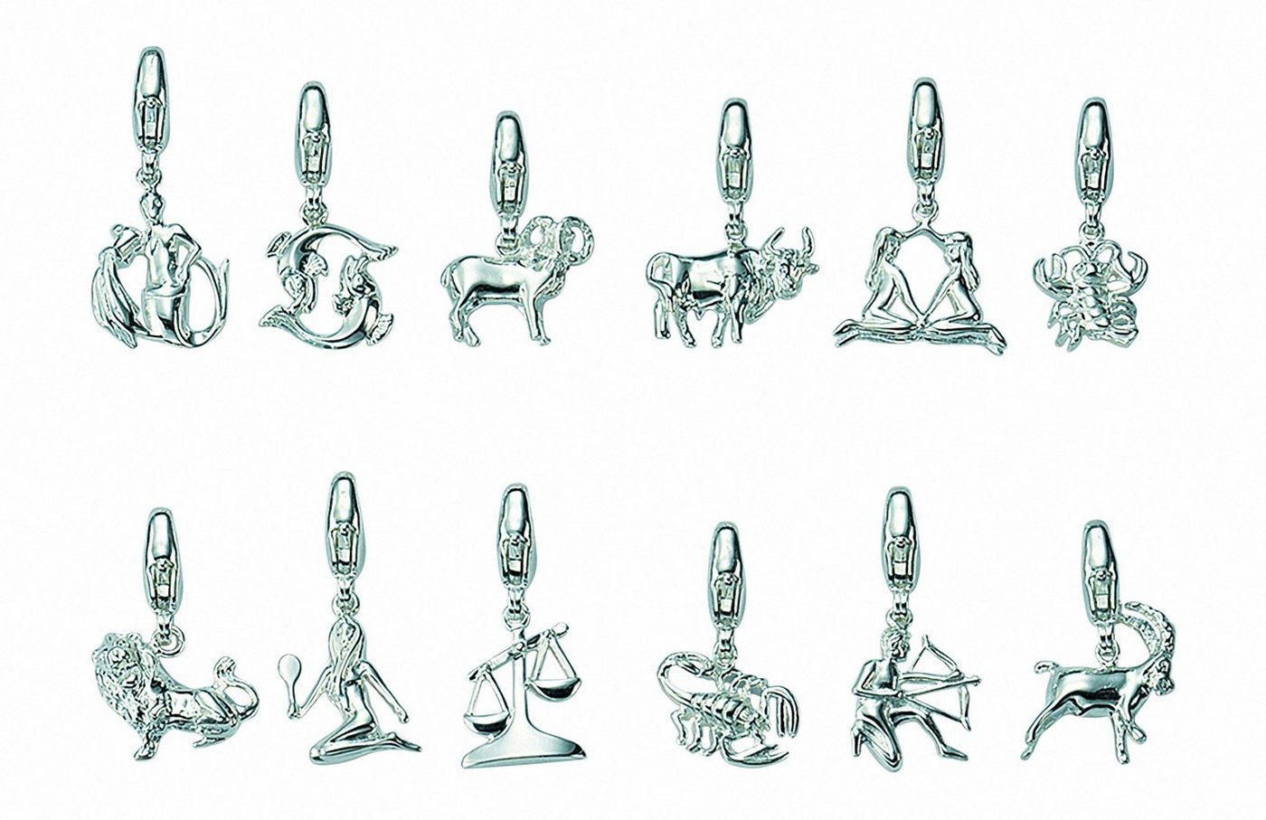 Adelia´s Kette ohne Anhänger 925 Silber Charms Anhänger Jungfrau, Schmuckset - Set mit Halskette von Adelia´s