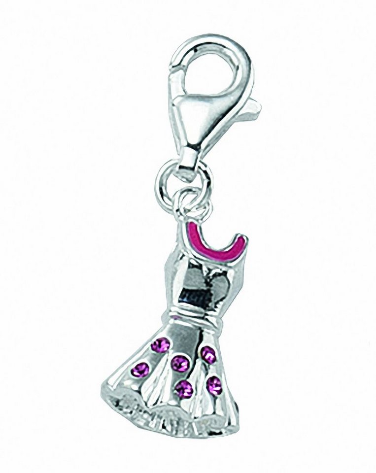 Adelia´s Kette ohne Anhänger 925 Silber Charms Anhänger Kleid mit Glasstein, Schmuckset - Set mit Halskette von Adelia´s