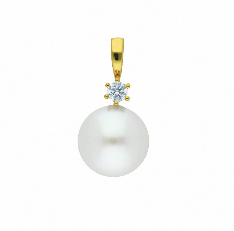 Adelia´s Kettenanhänger Damen Gold Schmuck 333 Gold Anhänger mit Zirkonia, mit Zirkonia Goldschmuck für Damen von Adelia´s