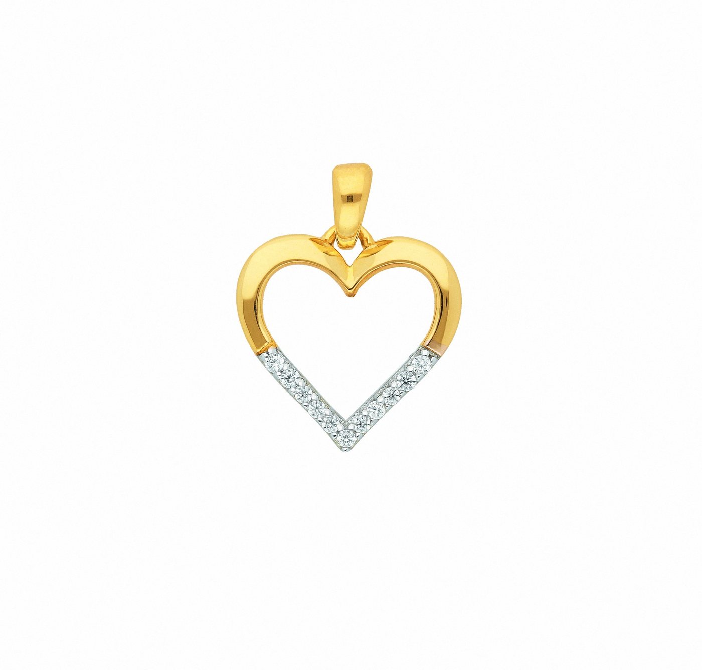 Adelia´s Kettenanhänger 333 Gold Anhänger Herz, mit Zirkonia Goldschmuck für Damen Adelia´s Kettenanhänger 333 Gold Anhänger Herz, mit Zirkonia Goldschmuck für Damen von Adelia´s