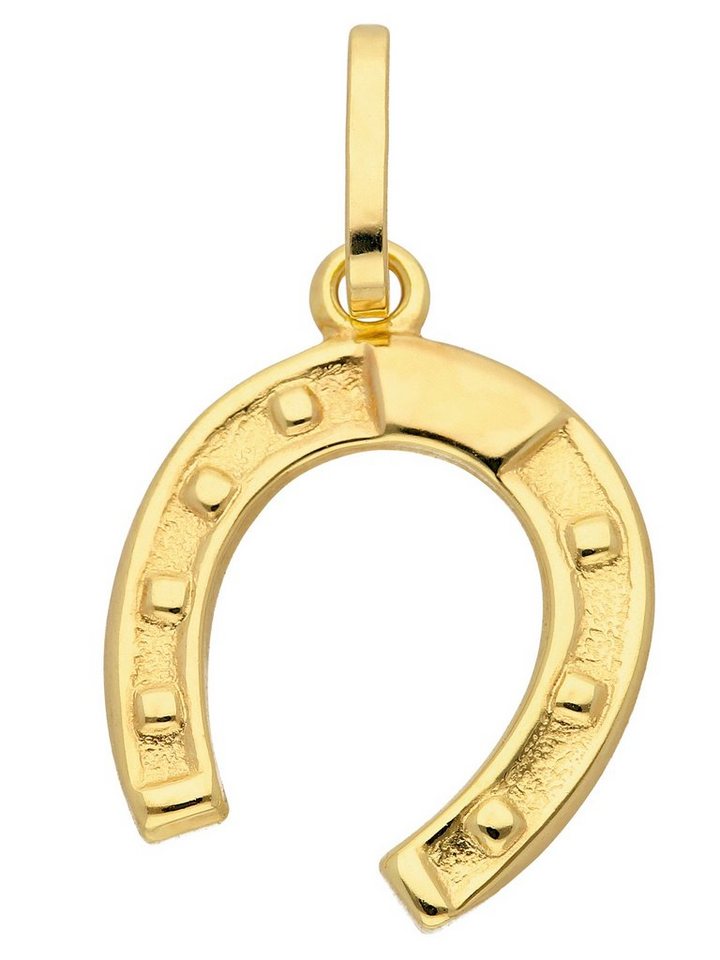 Adelia´s Kettenanhänger 333 Gold Anhänger Hufeisen, Goldschmuck für Damen von Adelia´s