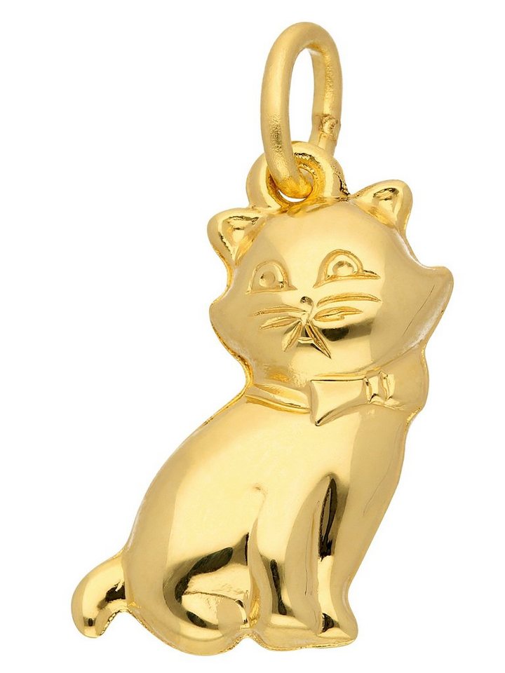 Adelia´s Kettenanhänger 333 Gold Anhänger Katze, 333 Gold Goldschmuck für Damen von Adelia´s