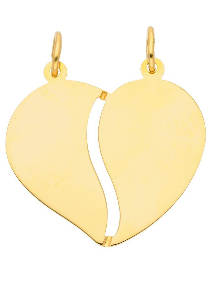 Adelia´s Kettenanhänger 333 Gold Anhänger Partneranhänger, Goldschmuck für Damen von Adelia´s