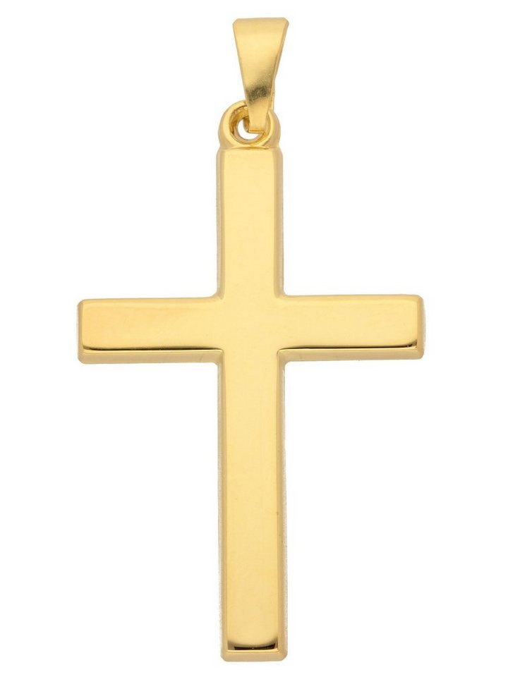 Adelia´s Kettenanhänger 333 Gold Kreuz Anhänger, Goldschmuck für Damen & Herren von Adelia´s