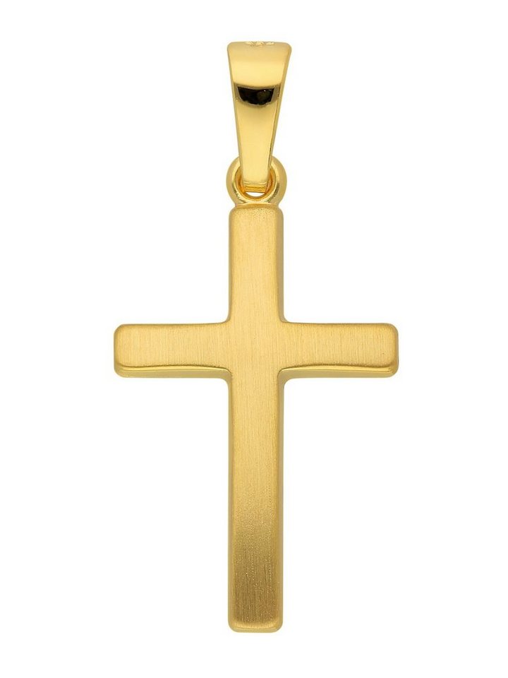 Adelia´s Kettenanhänger 333 Gold Kreuz Anhänger, Goldschmuck für Damen & Herren von Adelia´s