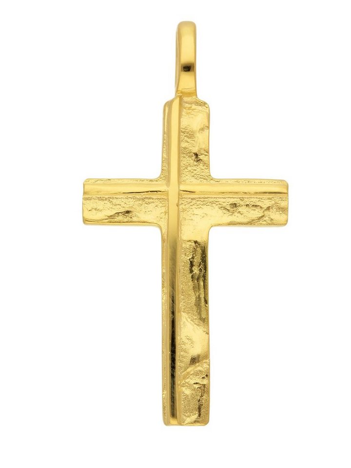 Adelia´s Kettenanhänger 333 Gold Kreuz Anhänger, Goldschmuck für Damen & Herren von Adelia´s