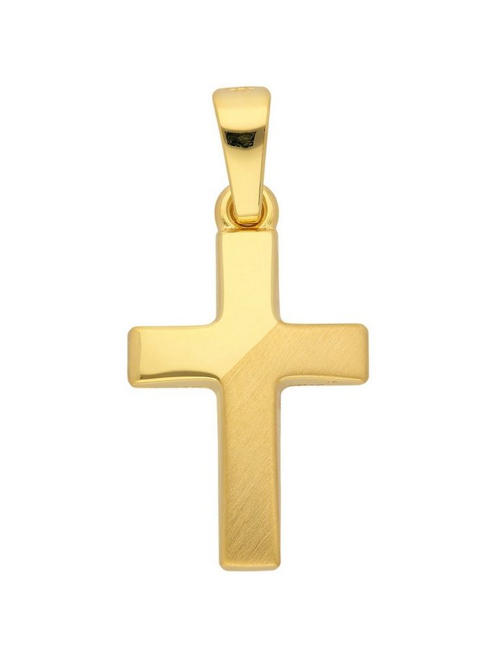 Adelia´s Kettenanhänger 333 Gold Kreuz Anhänger, Goldschmuck für Damen & Herren von Adelia´s