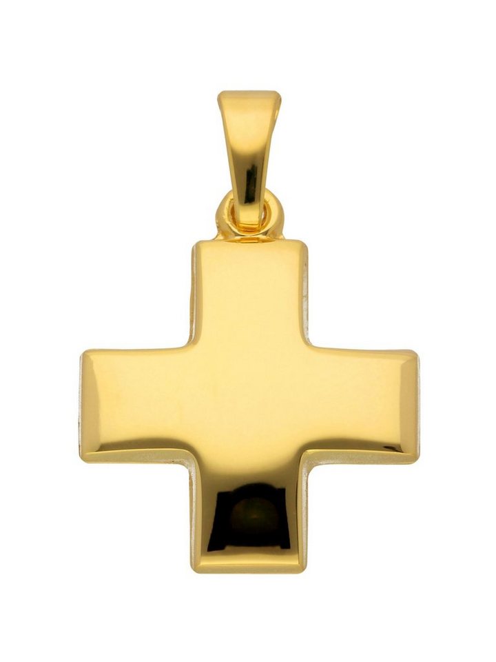 Adelia´s Kettenanhänger 333 Gold Kreuz Anhänger, Goldschmuck für Damen & Herren von Adelia´s