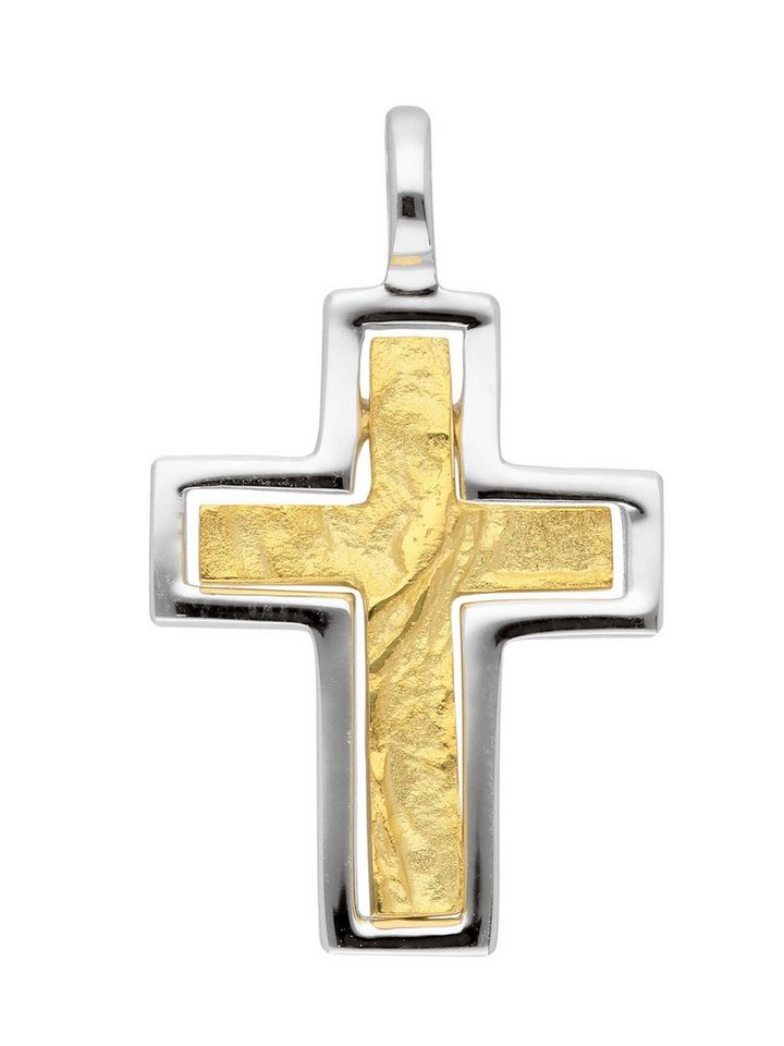 Adelia´s Kettenanhänger 333 Gold Kreuz Anhänger, Goldschmuck für Damen & Herren von Adelia´s