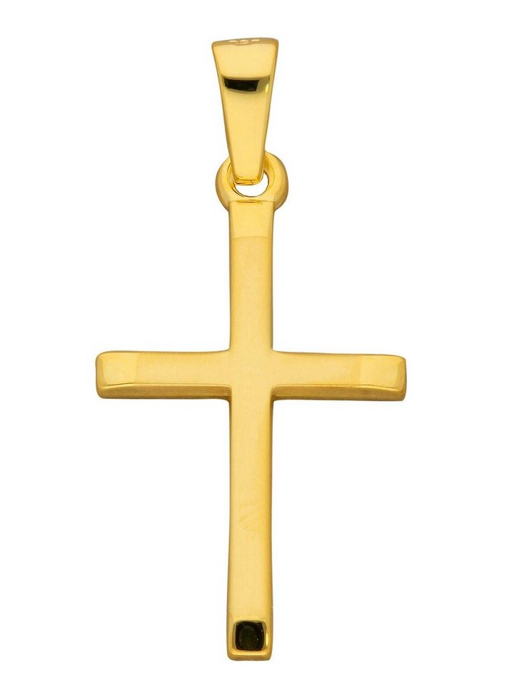 Adelia´s Kettenanhänger 333 Gold Kreuz Anhänger, Goldschmuck für Damen & Herren von Adelia´s