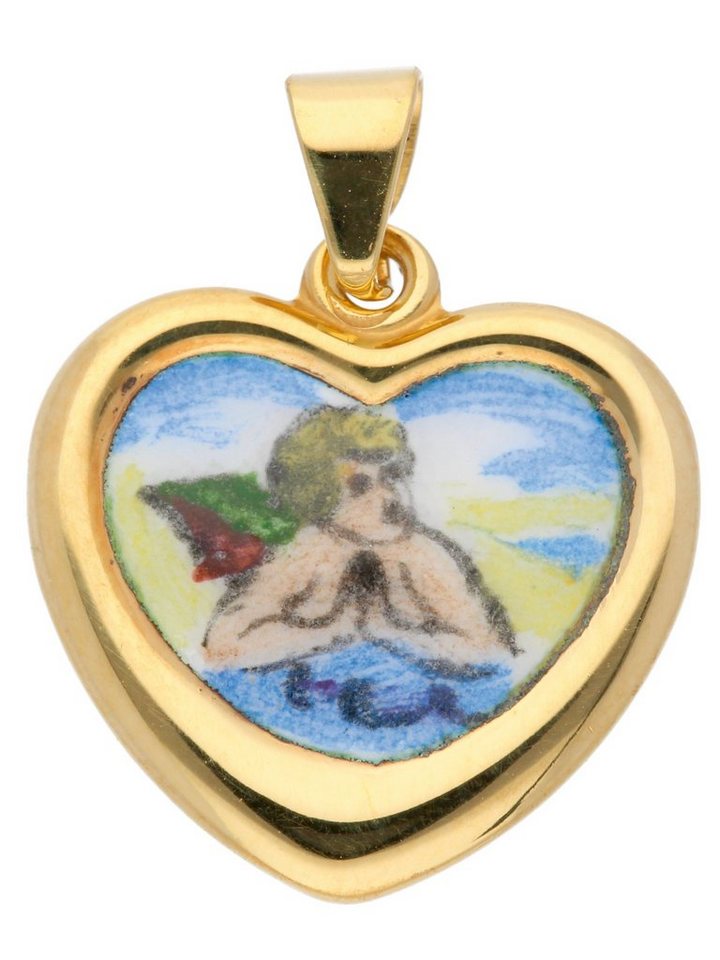Adelia´s Kettenanhänger Damen Gold Schmuck 585 Gold Anhänger Amor, Goldschmuck für Damen von Adelia´s