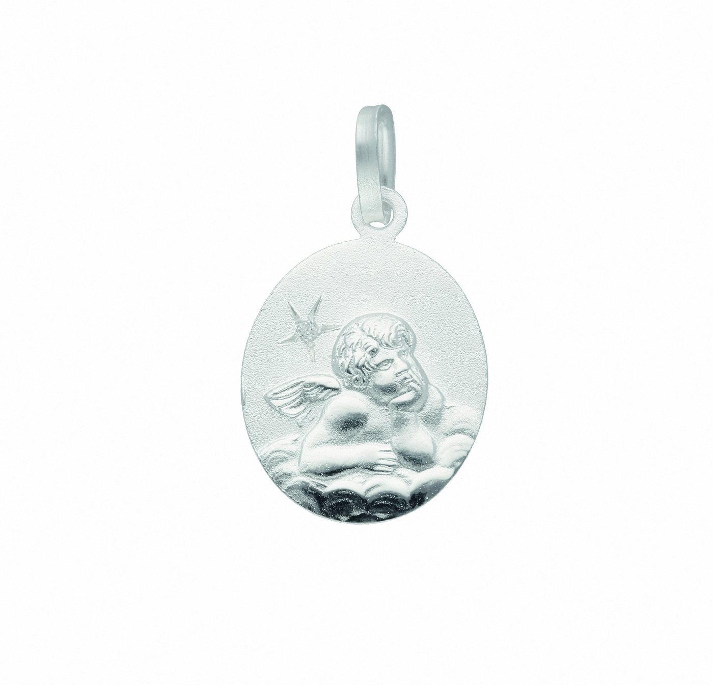 Adelia´s Kettenanhänger 925 Silber Anhänger Amor mit Diamant, 925 Sterling Silber mit Diamant Silberschmuck für Damen von Adelia´s