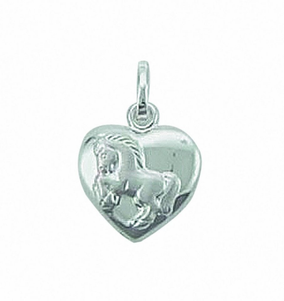 Adelia´s Kettenanhänger 925 Silber Anhänger Herz, 925 Sterling Silber Silberschmuck für Damen von Adelia´s