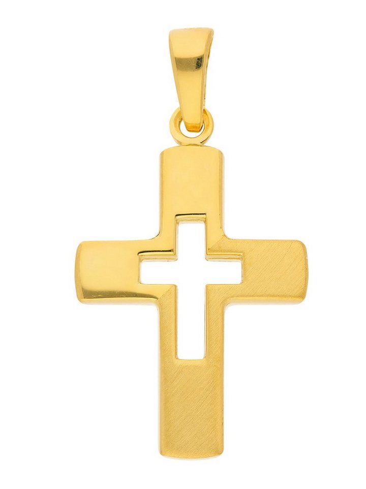 Adelia´s Kettenanhänger 925 Silber Kreuz Anhänger, Silberschmuck für Damen & Herren von Adelia´s